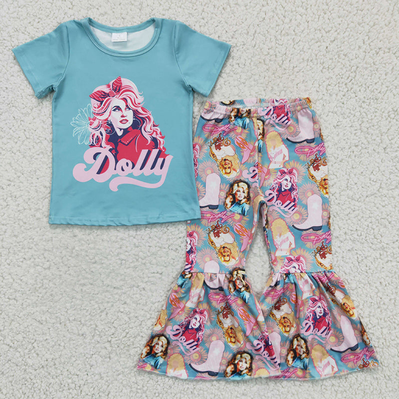 GSPO0224 Baby Girl Singer Bell Pants Music Outfit