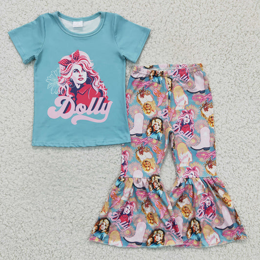 GSPO0224 Baby Girl Singer Bell Pants Music Outfit