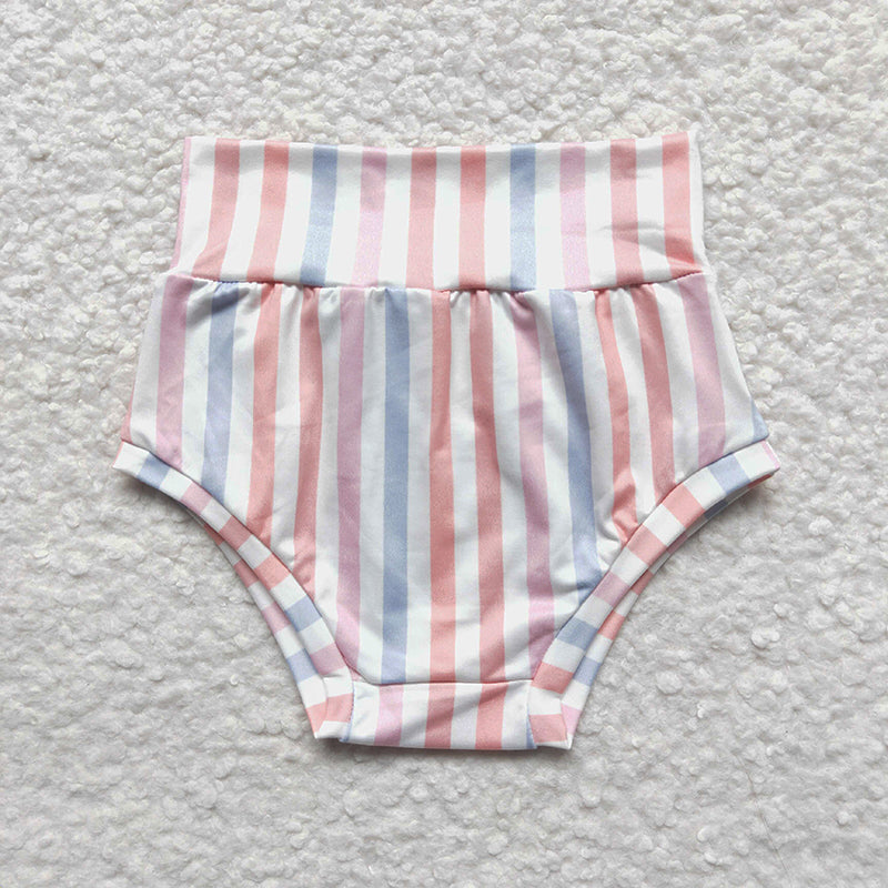 SS0044 Baby Kids Striped Bummie Shorts