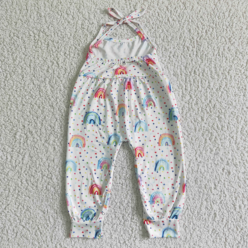 SR0050 Baby Girl Rainbow One-piece Jumpsuit