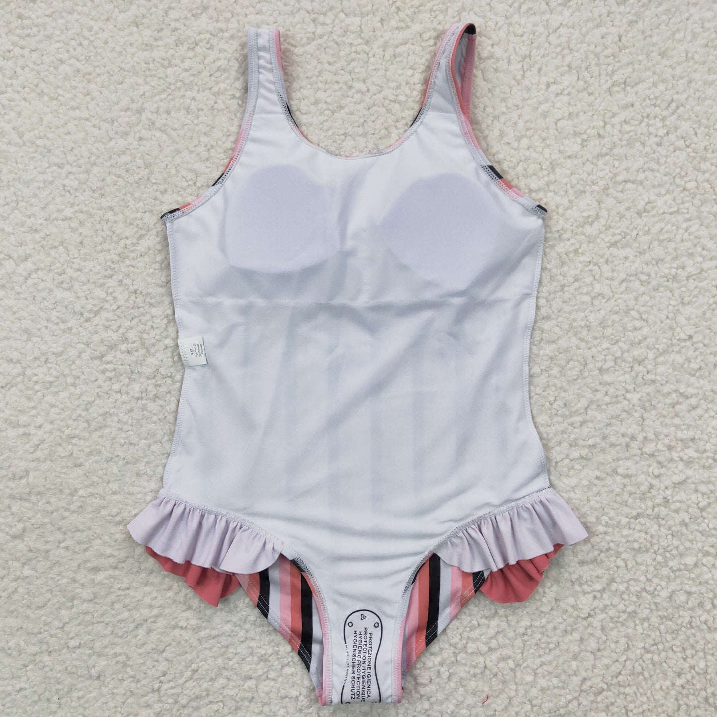 S0049 Baby Girl Striped One Piece Summer Swimsuit