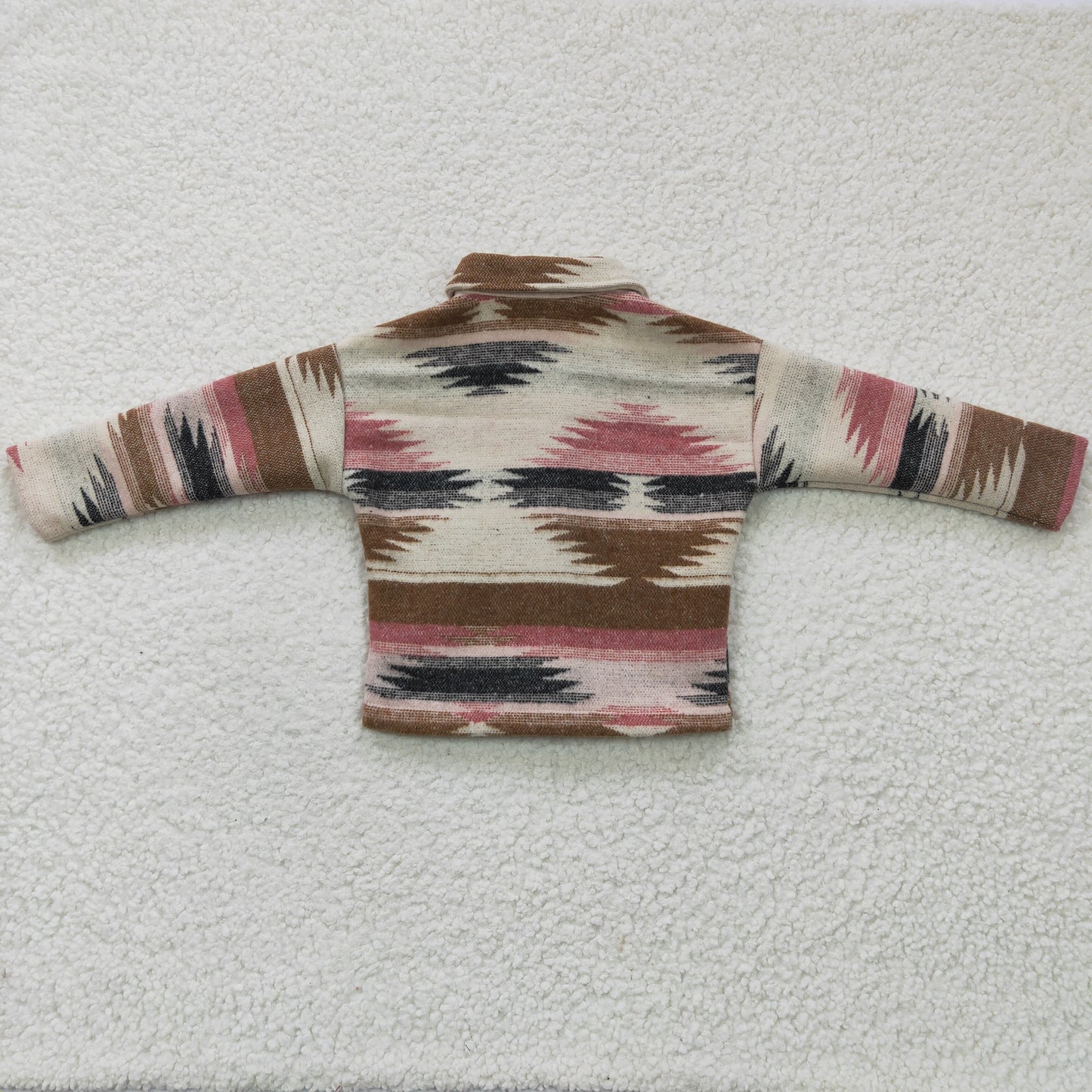 GT0084 Baby Girl Kids Western Cotton Pocket Button Up Shirt