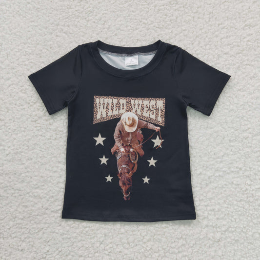 GT0152 Baby Girl Western Rodeo Short Sleeves Shirt