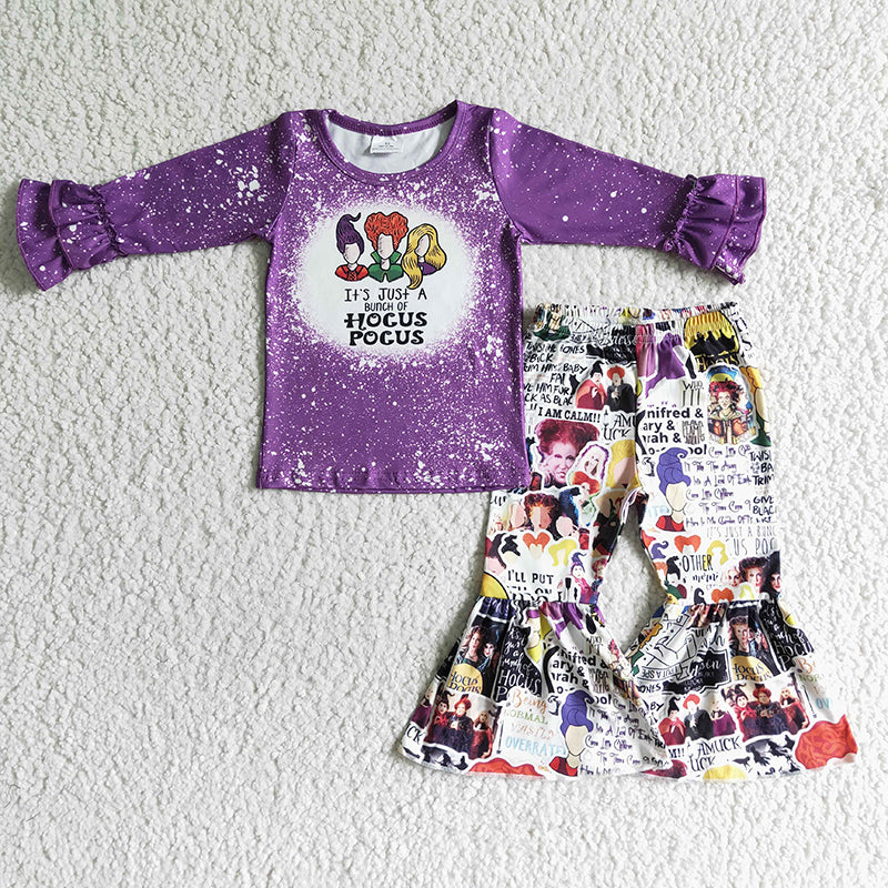 GLP0012 Halloween Purple Bell Pants Outfit