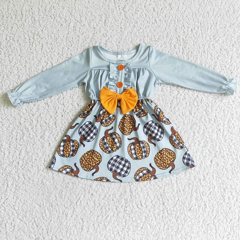 Promotion Baby Girl Pumpkin Twirl Dress