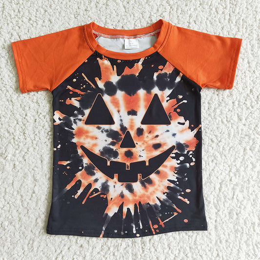 BT0043 Baby Boy Halloween Tie Dye Shirt