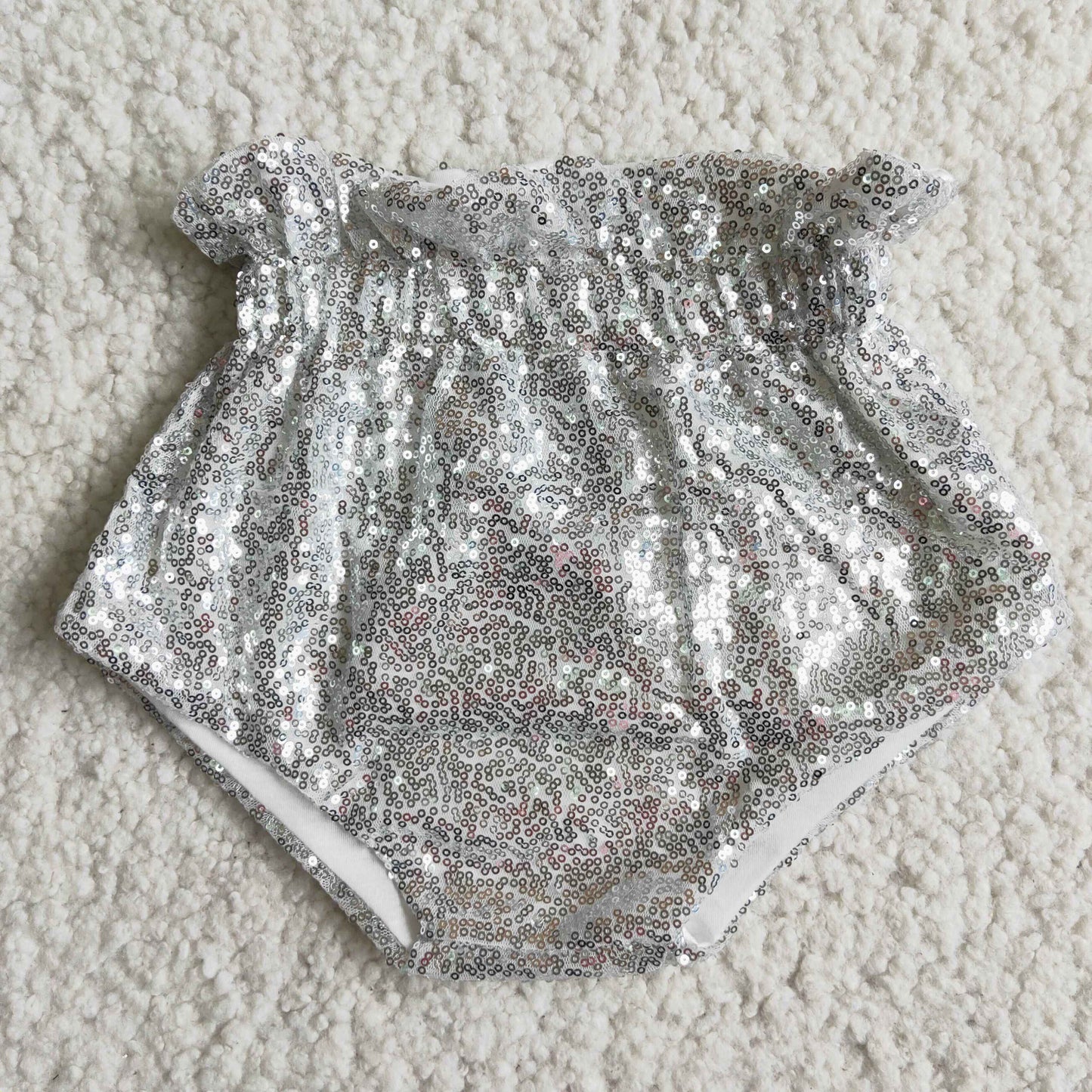D5-9 Baby Boy Girl Glitter Sequins Bummies With Lining Shorts
