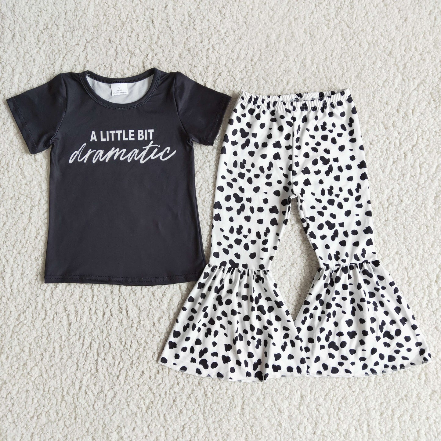 D11-1 Baby Girl Leopard Bell Pants Set