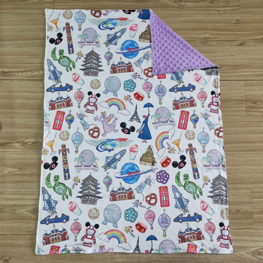 6 B7-34 Cute Baby Girl Blanket