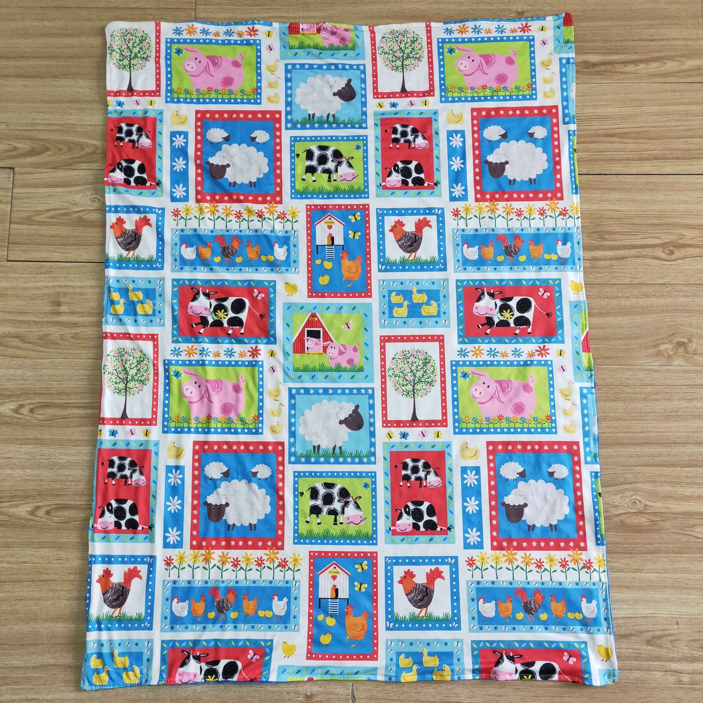 Baby Boy & Girl Cow Farm Blanket