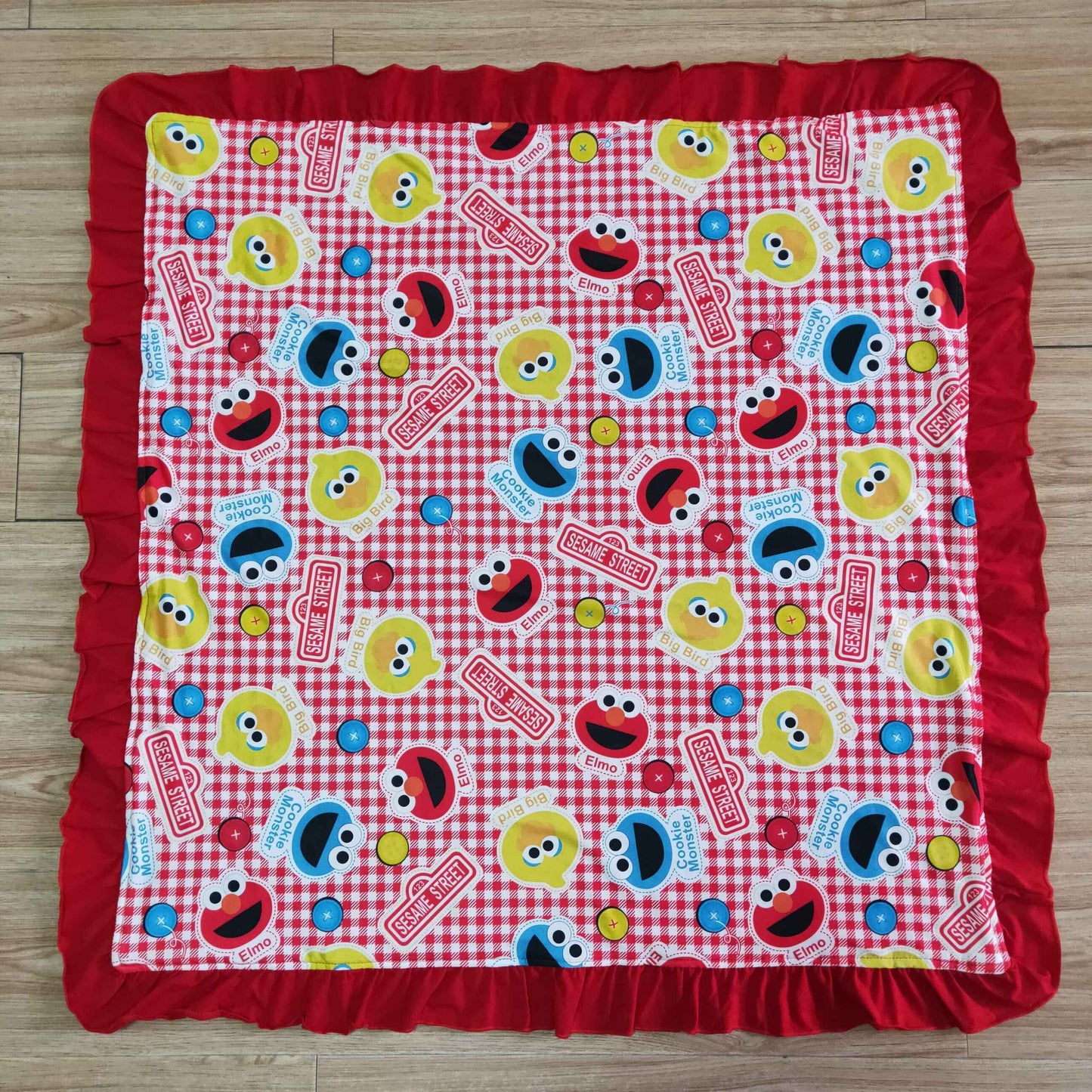 Baby Red Plaid Cookie Blanket