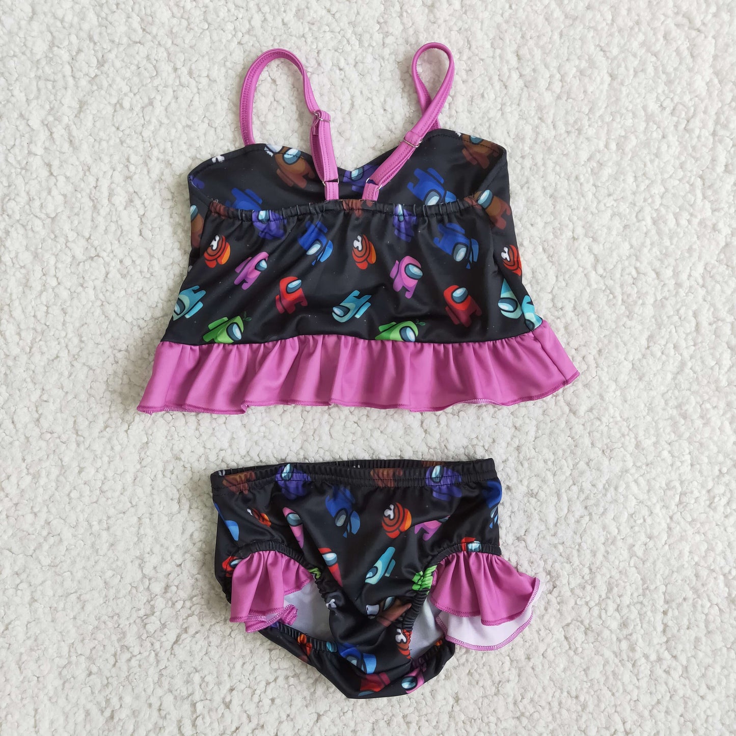 B1-15 RuffleButts Swim Suit Outfit
