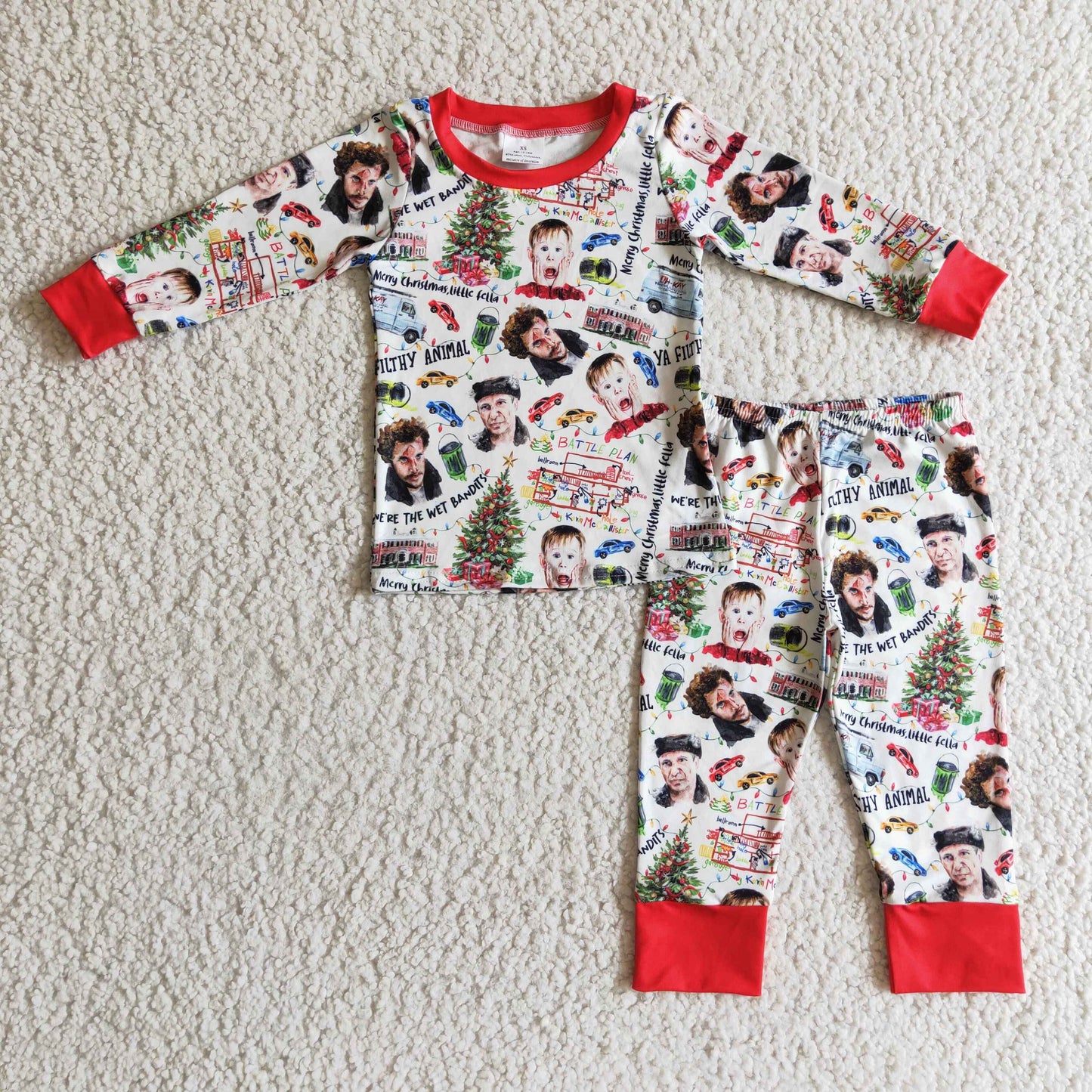 Baby Boy Kids Christmas Pajamas Outfit