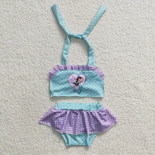 S0056 Baby Girl Princess Swimsuit Summer Outfit