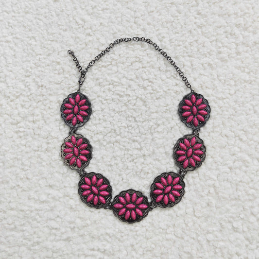 GB0009 Baby Girl Kids Turquoise Chains Belt