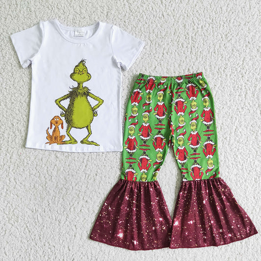 A8-5 Baby Girl Christmas Pants Outfit