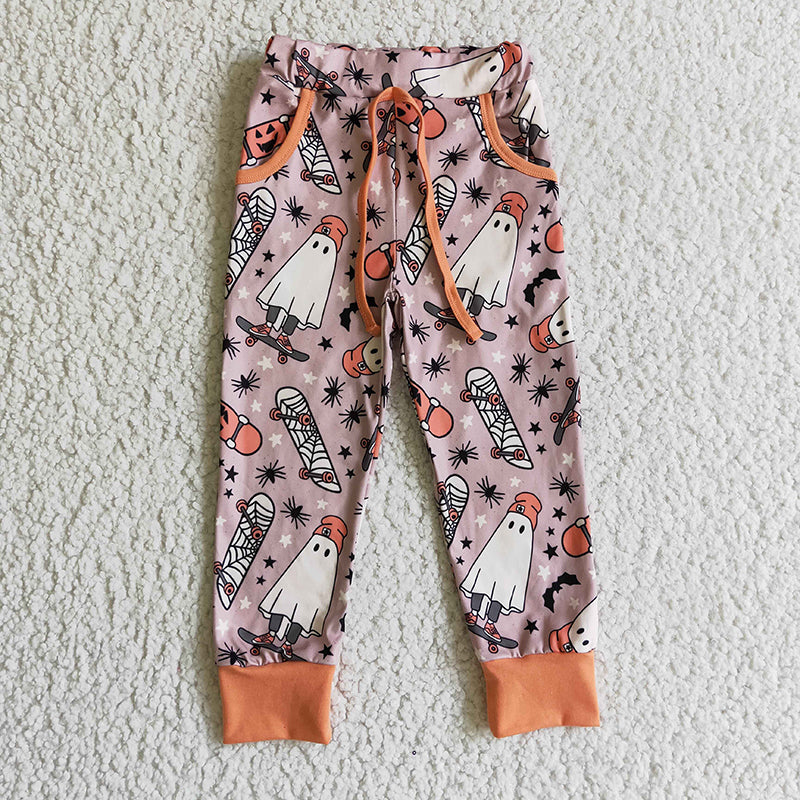 P0024 Baby Girl Halloween Pocket Kids Fall Pants