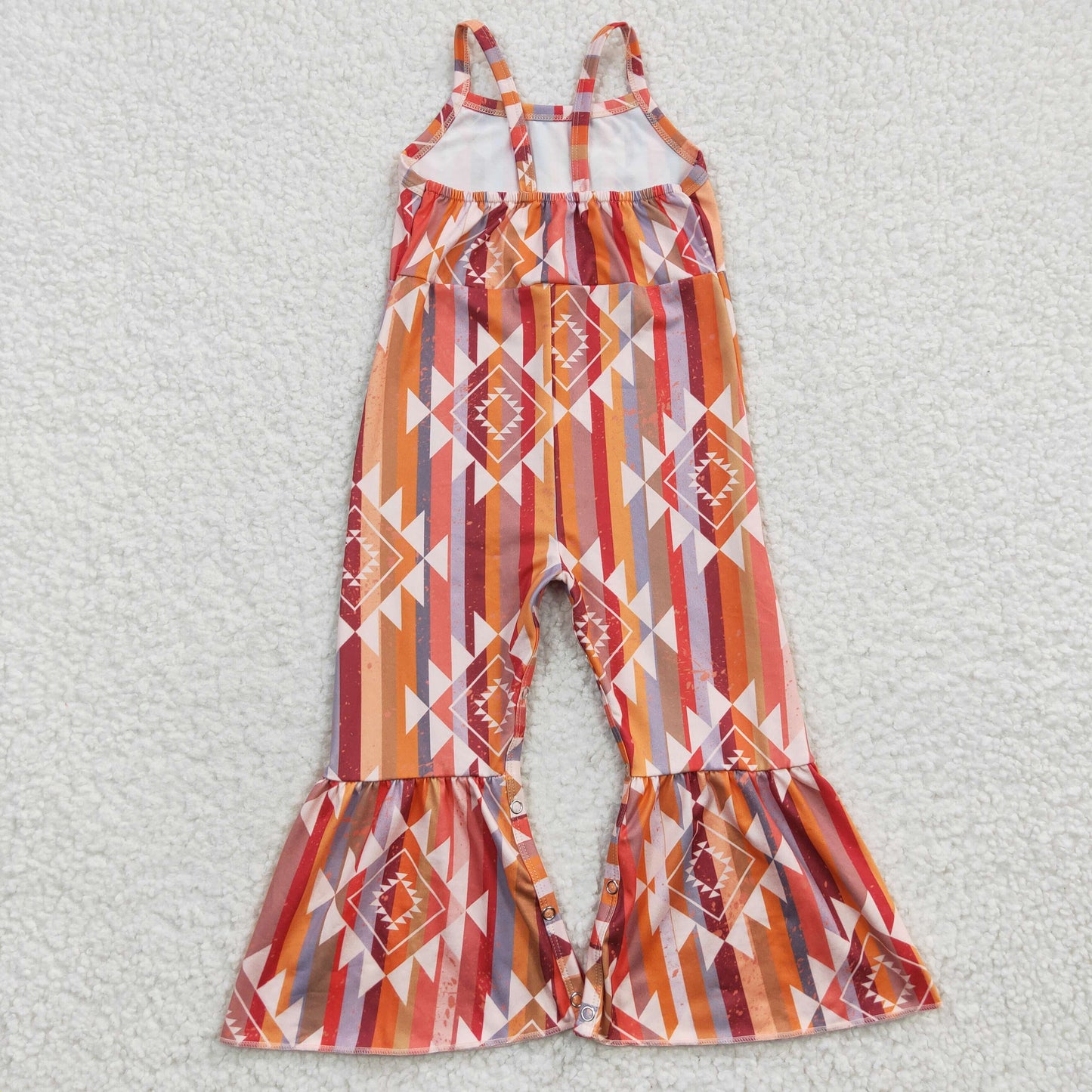 SR0252 Baby Girl Western Aztec Jumpsuit