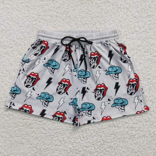 SS0054 Women Summer Western Music Hats Pocket Shorts