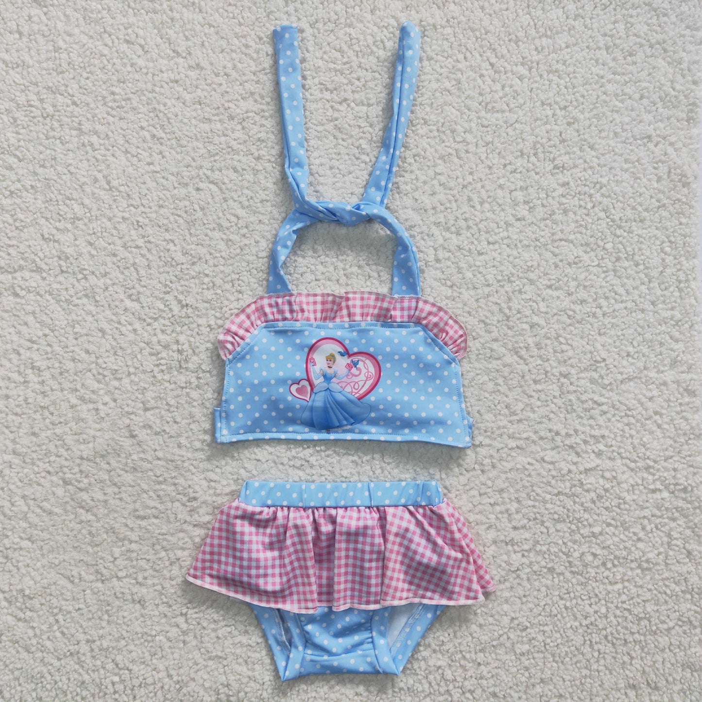 S0059 Baby Girl Princess Swimsuit Summer Outfit