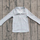 Baby Girl Long Sleeves Floral Zipper Pockets Yoga Shirt Pullover Tops RTS