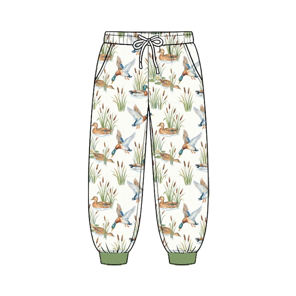 ( Moq 5 ) Baby Boys Kids Pockets Jogger Pants Bottoms Ducks Clothes