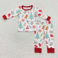 Baby Boy Girl Christmas Tree Sibling Family Romper Pajamas Set Clothes