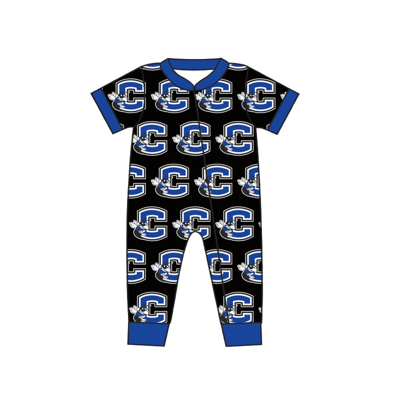 Baby Boy Chelsea Hornets Team Long Sleeves Zipper Romper