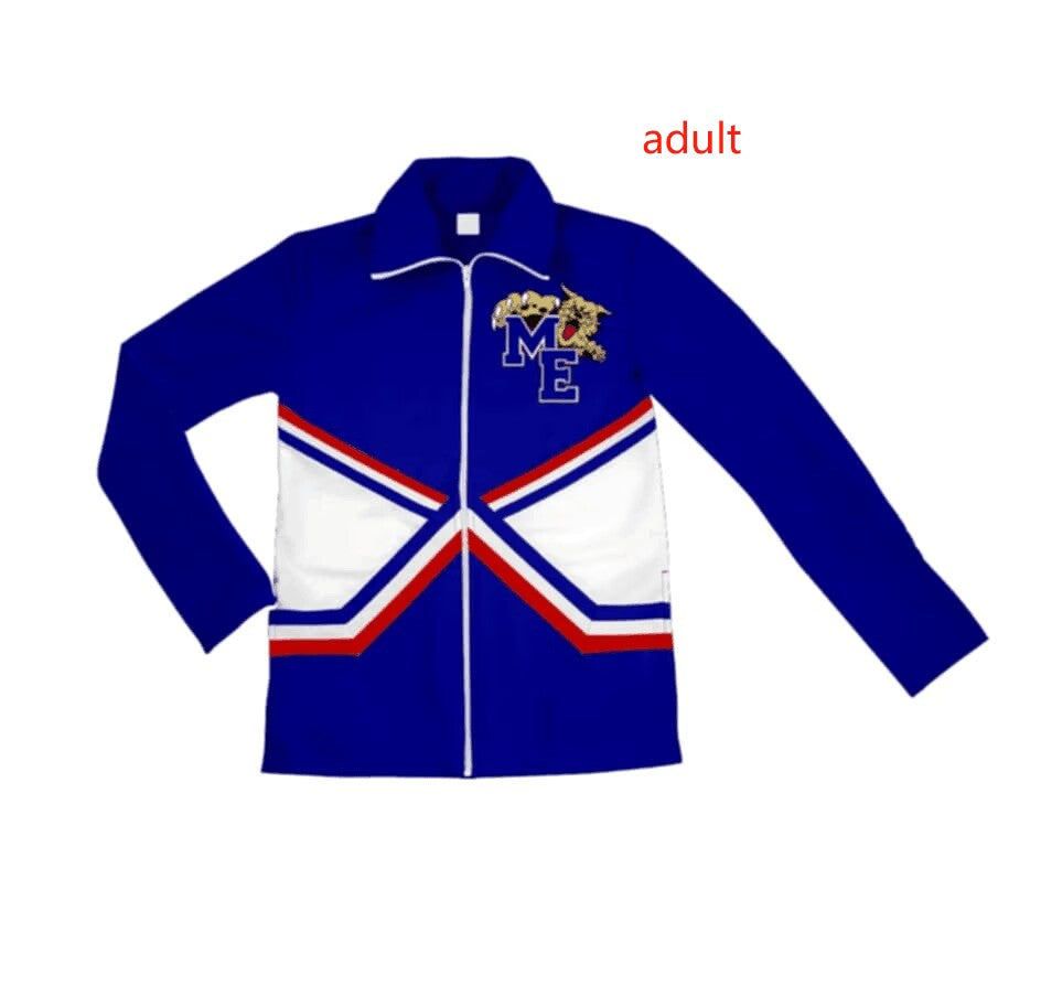 Adult Men Tiger Blue Zipper Jacket Tops