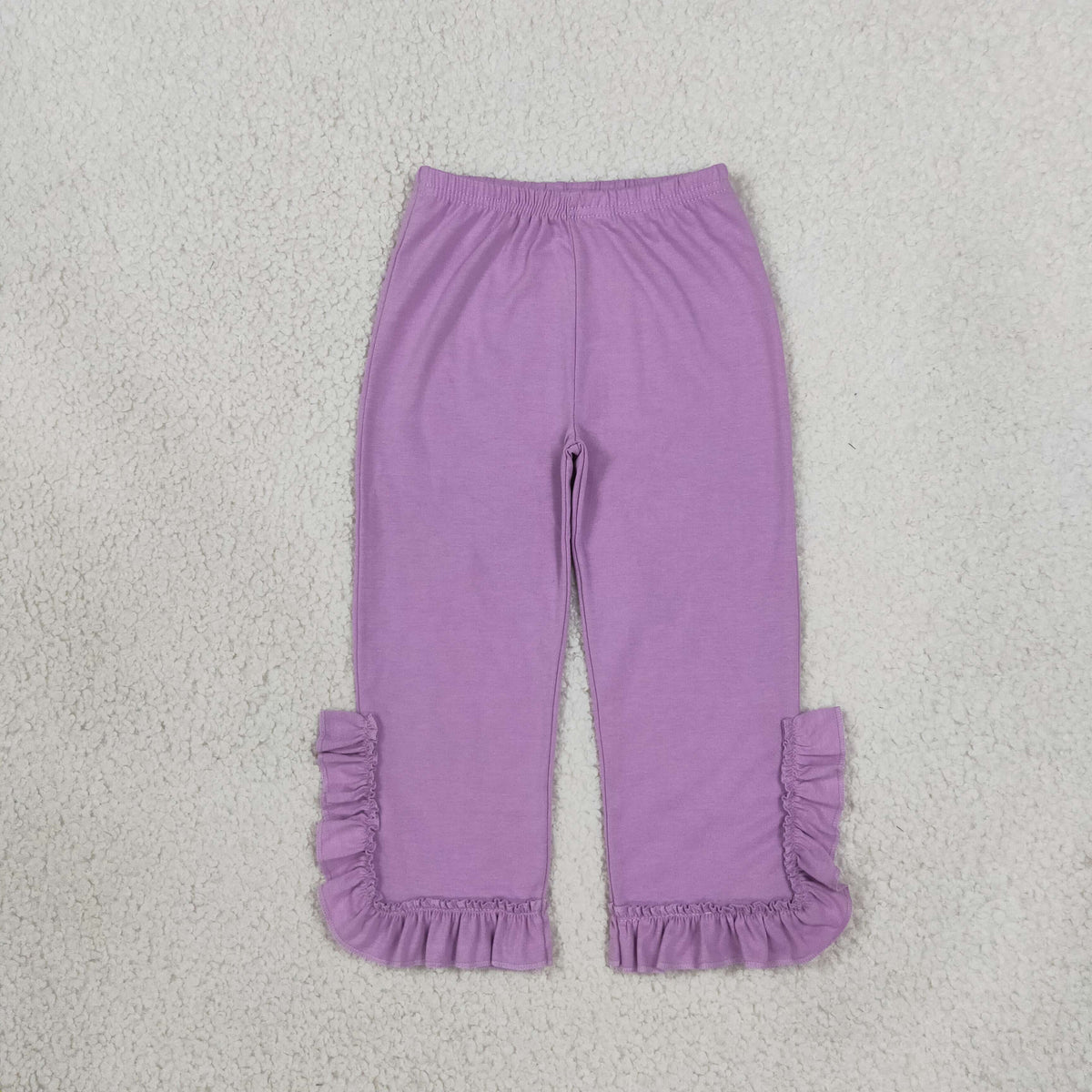 Baby Girls Kids Purple Ruffle Pants Bottoms Cotton Clothes RTS