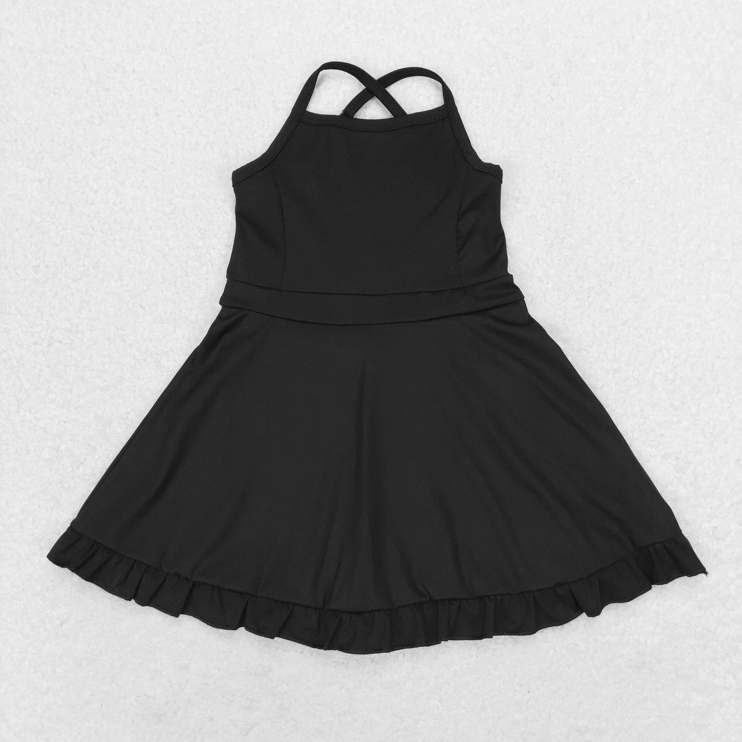 Baby Girl Sibling Yoga Sleeveless Sports Shorts Dress