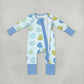 Sibling Baby Boys Girls Kids Long Sleeves Valentine Hearts Stripes Zipper Rompers Set Clothes RTS