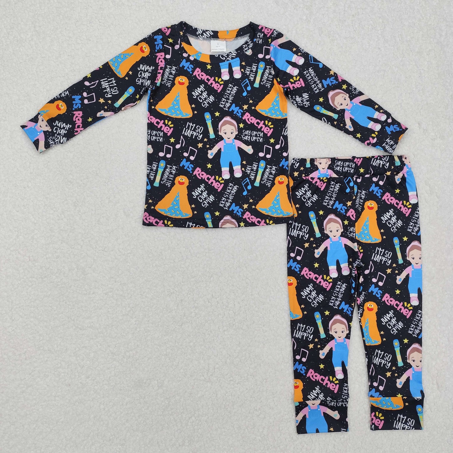 Baby Girl Long Sleeves Teacher Shirt Pants Pajamas Clothes Set