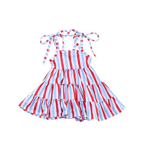 Moq 3 Pre-order GSD0929 Baby Girl Stripes Sleeveless Summer Dress