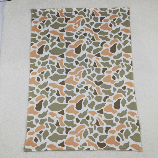 Baby Kids Toddler Camo Green Blanket RTS