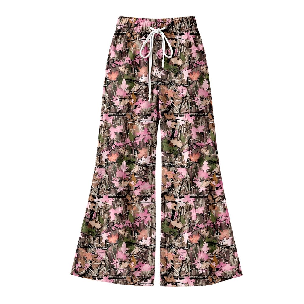 ( Moq 5 ) Preorder Adult Women Pockets Pants Bottoms Leaves Yoga Active Clothes