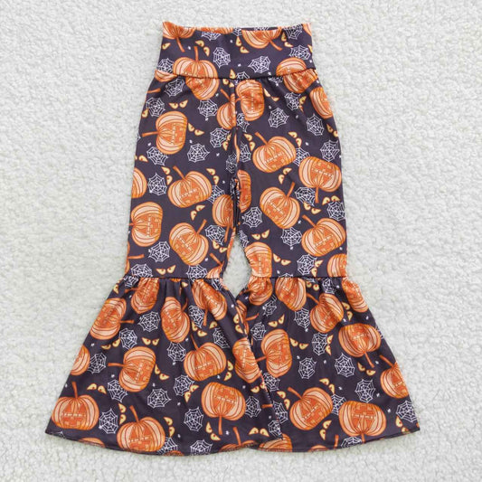 P0231 Baby Girl Halloween Pumpkin Bell Pants