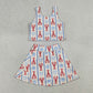 Baby Girls Kids Sleeveless Crayfish Bows Tops Shorts Skirt Yoga Active Clothes Set RTS