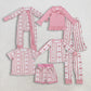 Sibling Baby Girls Kids Bows Hearts Flower Zipper Romper Valentine Sets RTS