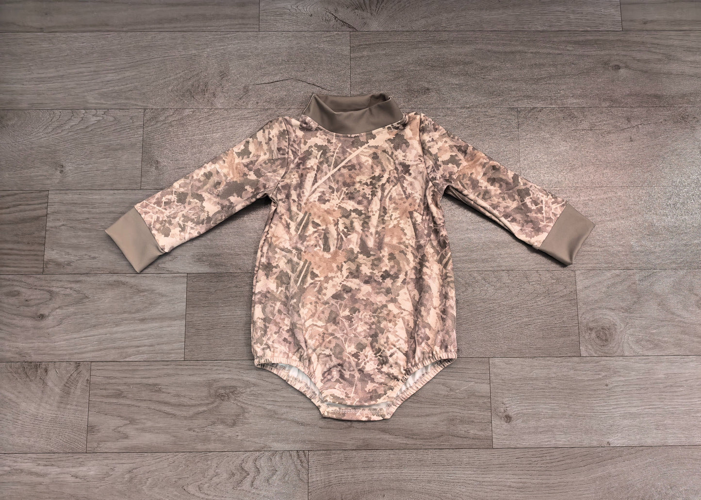 ( No moq ) Preorder Baby Kids Infant Camo Long Sleeves Bubble Romper Yoga Active Clothes