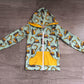 Boys Kids Long Sleeves Construction Hoodie Zipper Pockets Cardigan Tops RTS