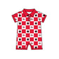 ( Moq 5 Each Style ) Baby Boys Girls Toddler Bows Team Sibling Red Shorts Dress Shirt Set Clothes