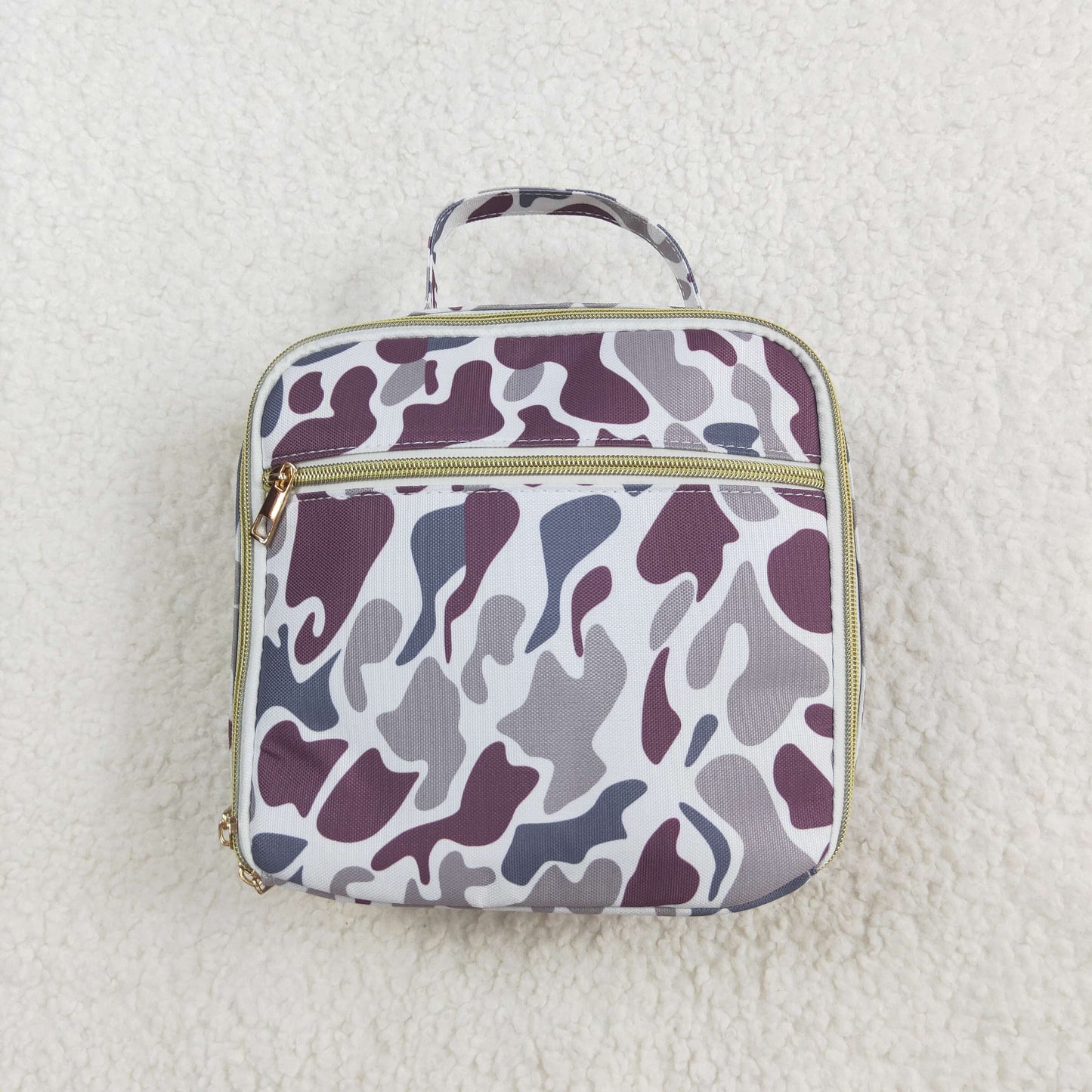 Grey Camo Gym Bags Backpack Lunch Boxes Family