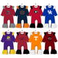 ( Moq 5 Each Style ) Sibling Baby Girls Infant Long Sleeves Team Rompers Clothes