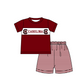 ( Moq 5 ) Baby Boys Toddler Short Sleeves Chicken Shirt Stripes Shorts Team Summer Set