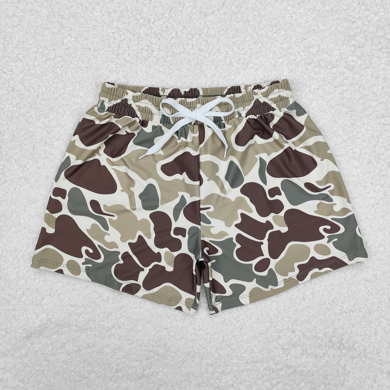 Daddy and Me Baby Boy Adult Swim Trunks Green Camo Hunting Pocket Shorts Swimsuit Swimwear