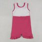 Baby Girls Kids Sleeveless Pink Scallop Yoga Active Knee Length Dress RTS