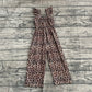 Baby Girl Short Sleeves Leopard Pants Jumpsuit RTS