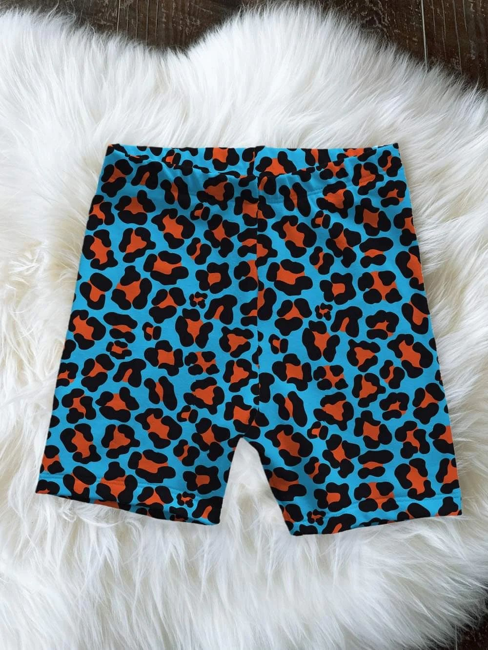 Moq 3 Pre-order SS0214 Baby Girl Leopard Biking Shorts