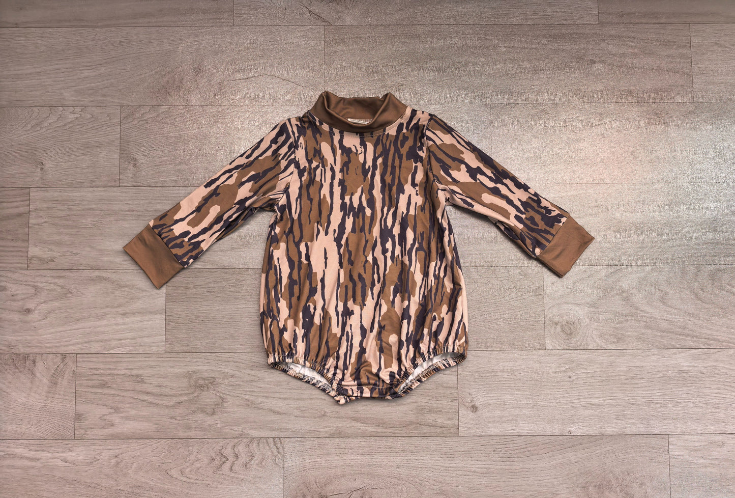 ( No moq ) Preorder Baby Boys Infant Long Sleeves Camo Bubble Romper Clothes